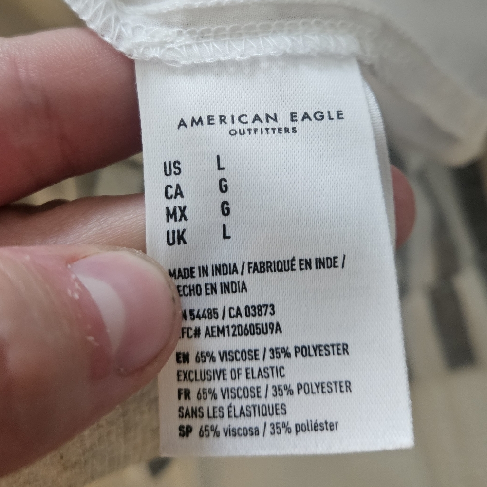 American Eagle L Striped Button-Down Midi Dress - image 4